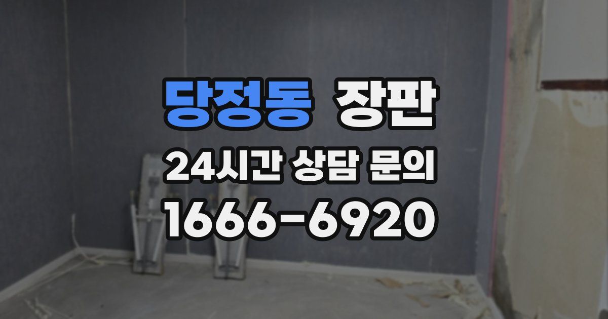당정동 장판