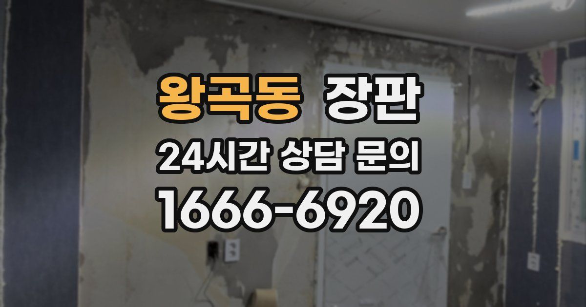 왕곡동 장판