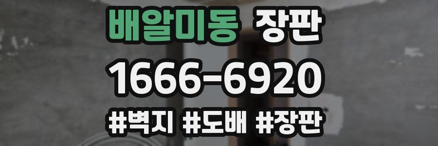 배알미동 장판