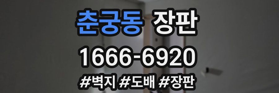 춘궁동 장판