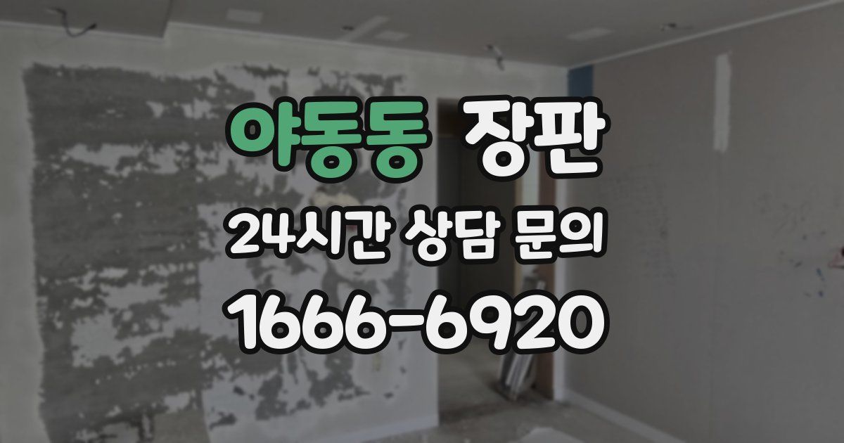 야동동 장판