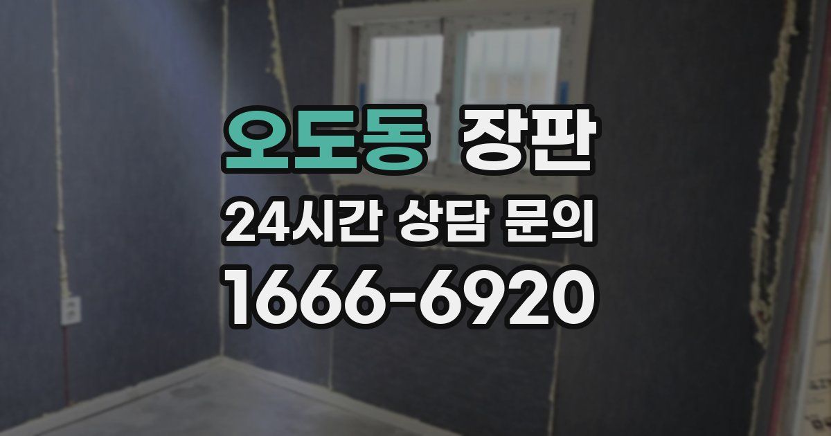 오도동 장판