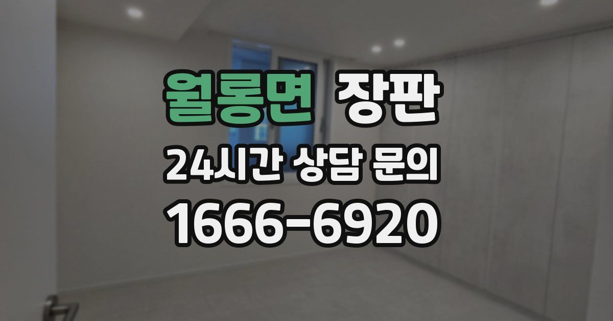 월롱면 장판