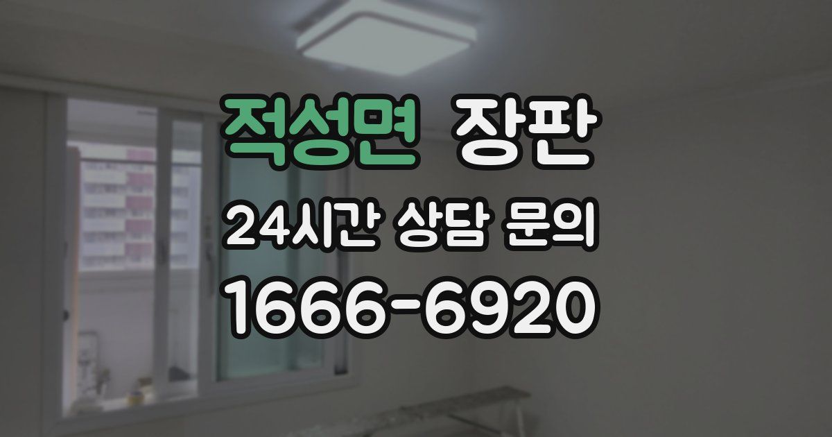 적성면 장판