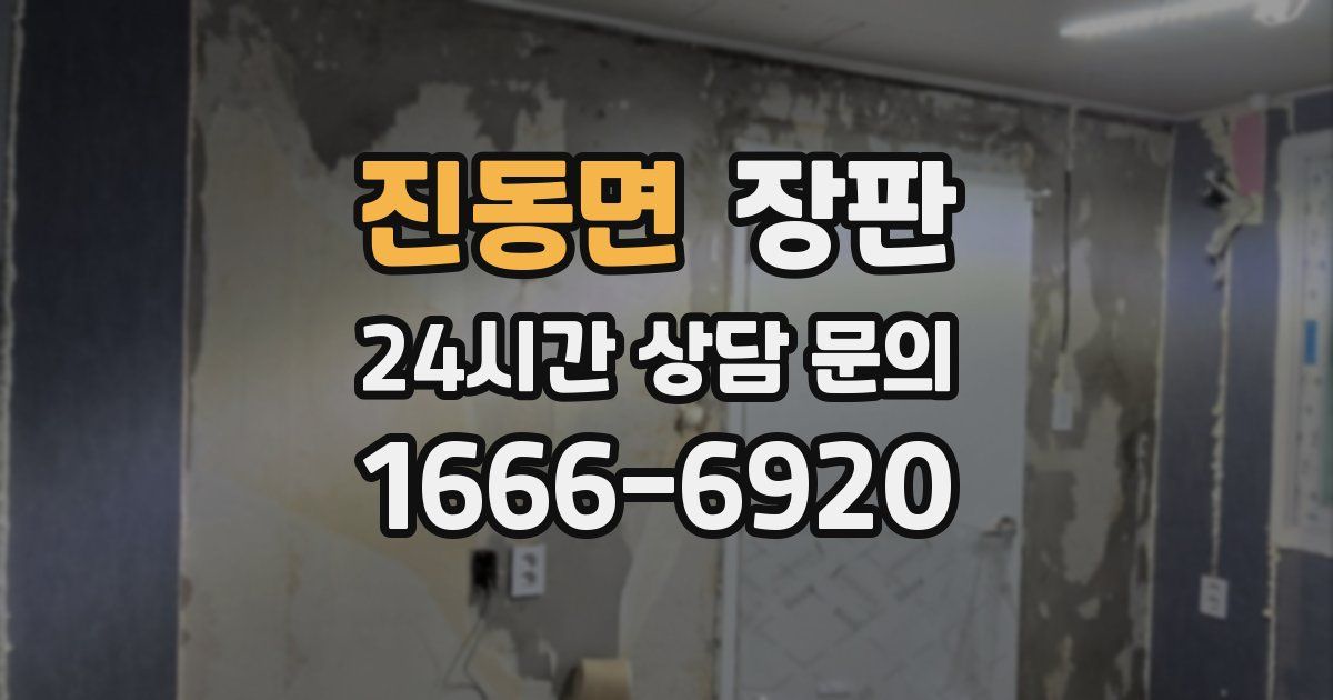 진동면 장판