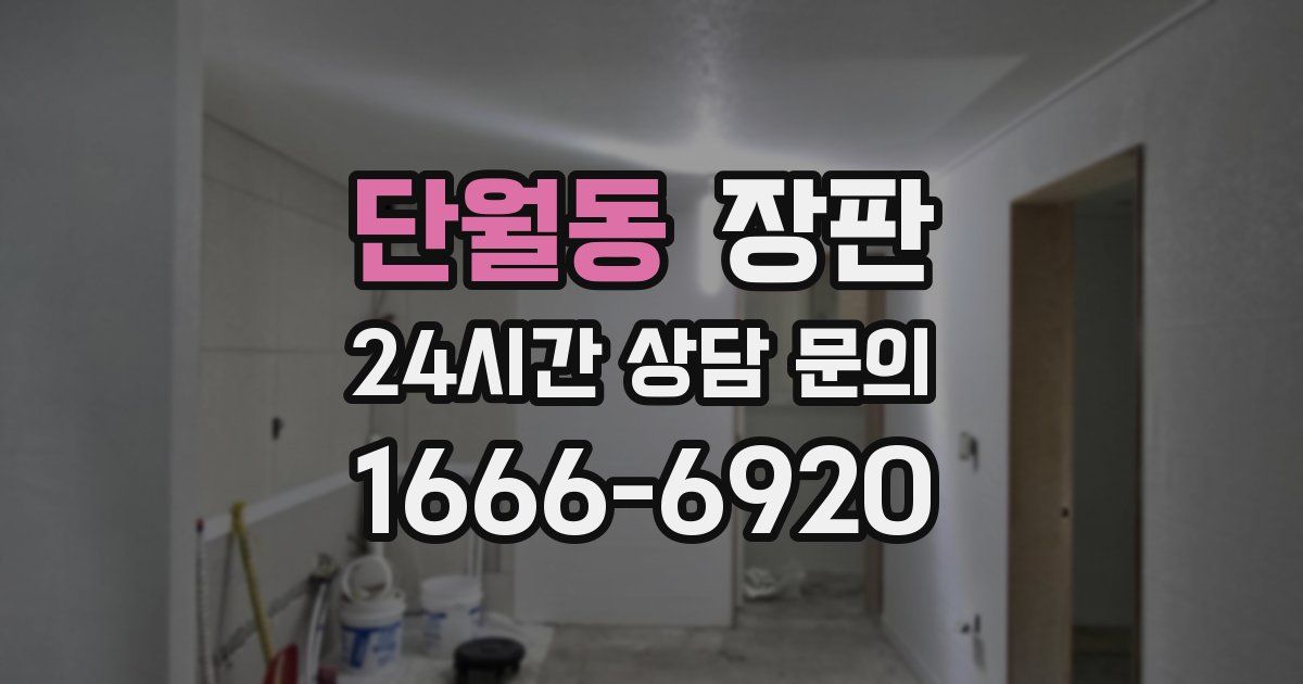 단월동 장판