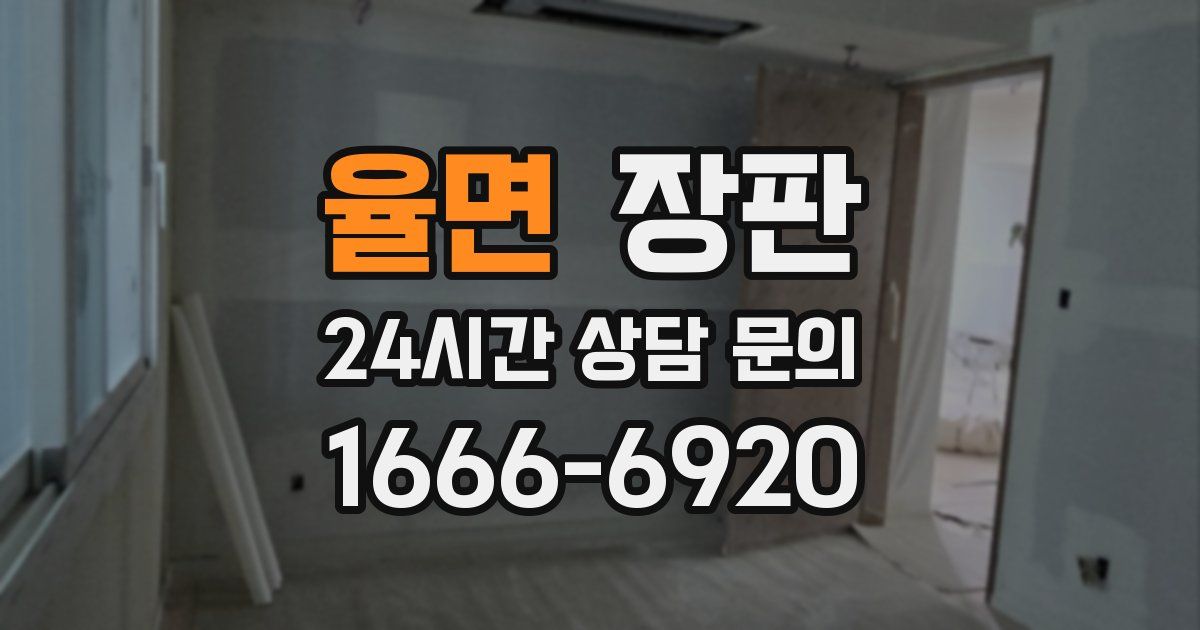 율면 장판