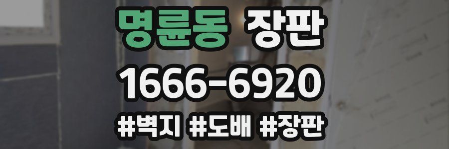 명륜동 장판