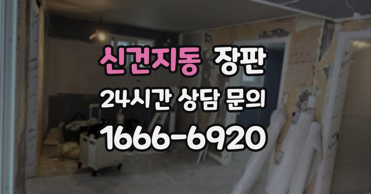 신건지동 장판