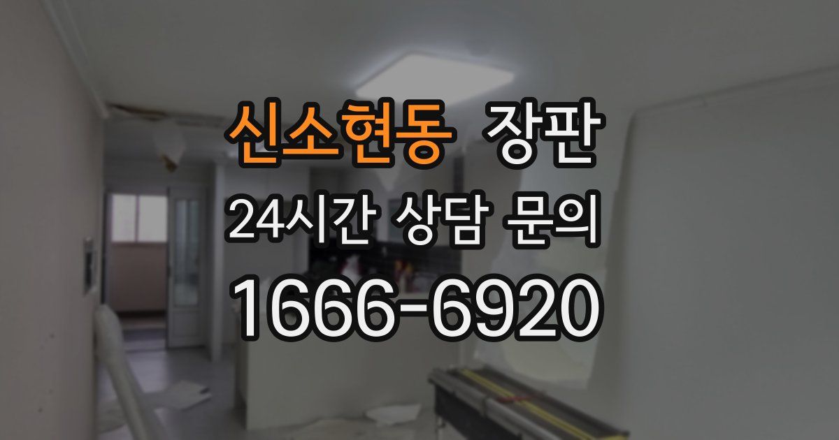 신소현동 장판