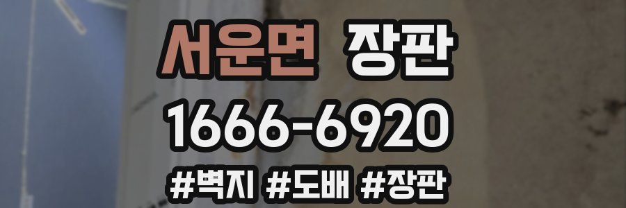 서운면 장판