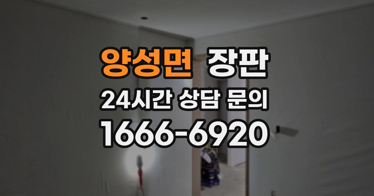 양성면 장판
