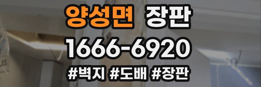양성면 장판