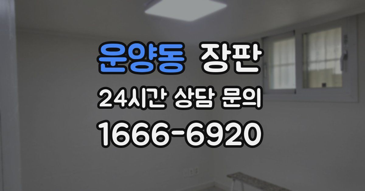 운양동 장판