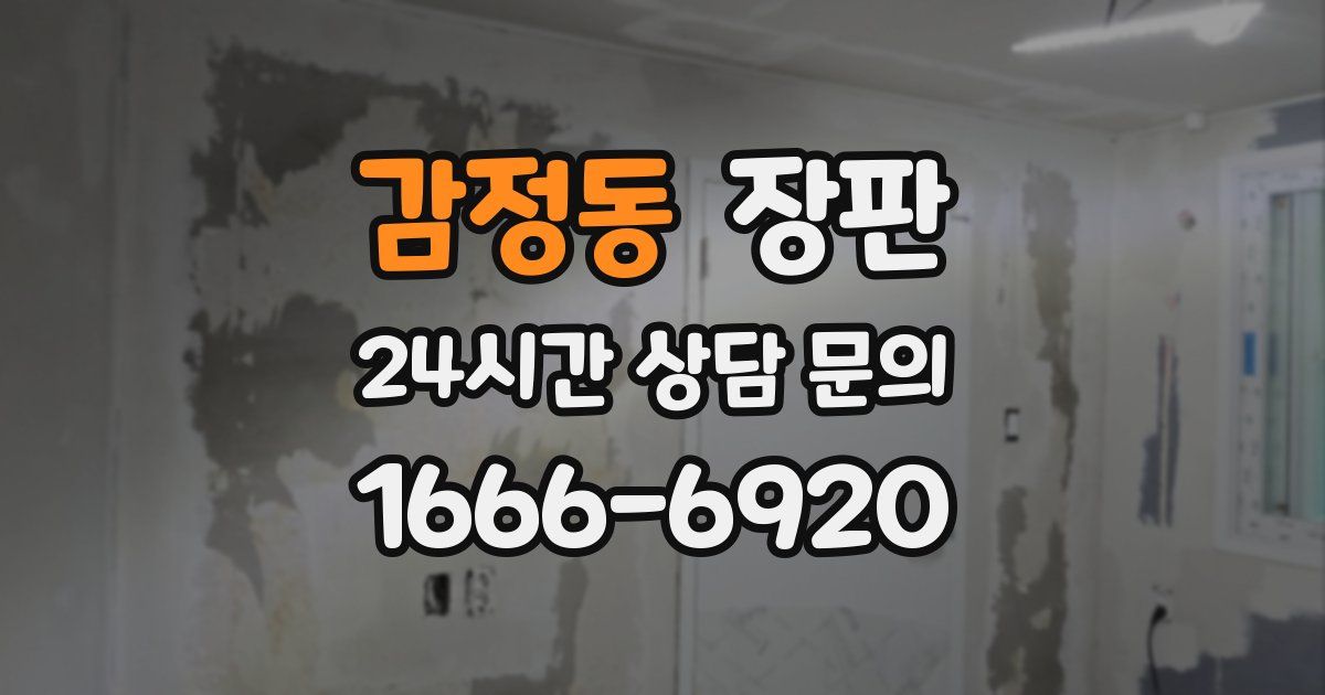 감정동 장판