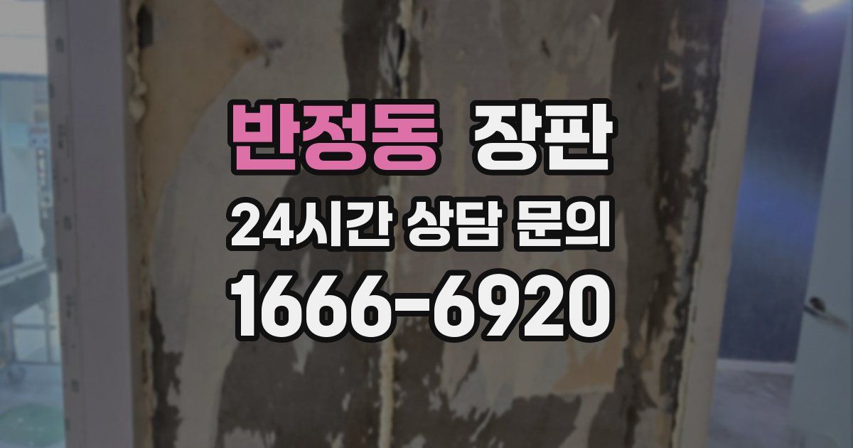 반정동 장판