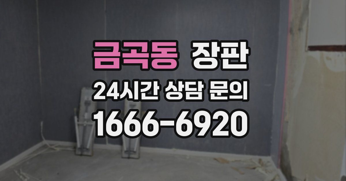 금곡동 장판