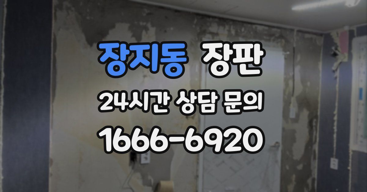 장지동 장판