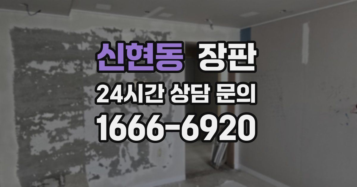 신현동 장판