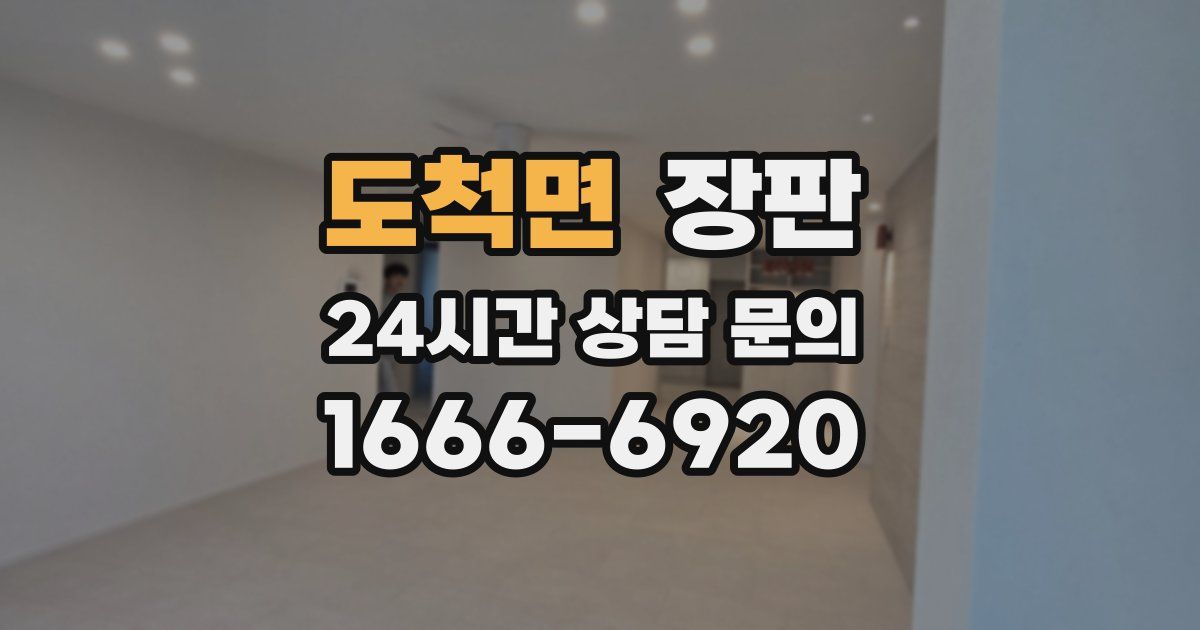 도척면 장판