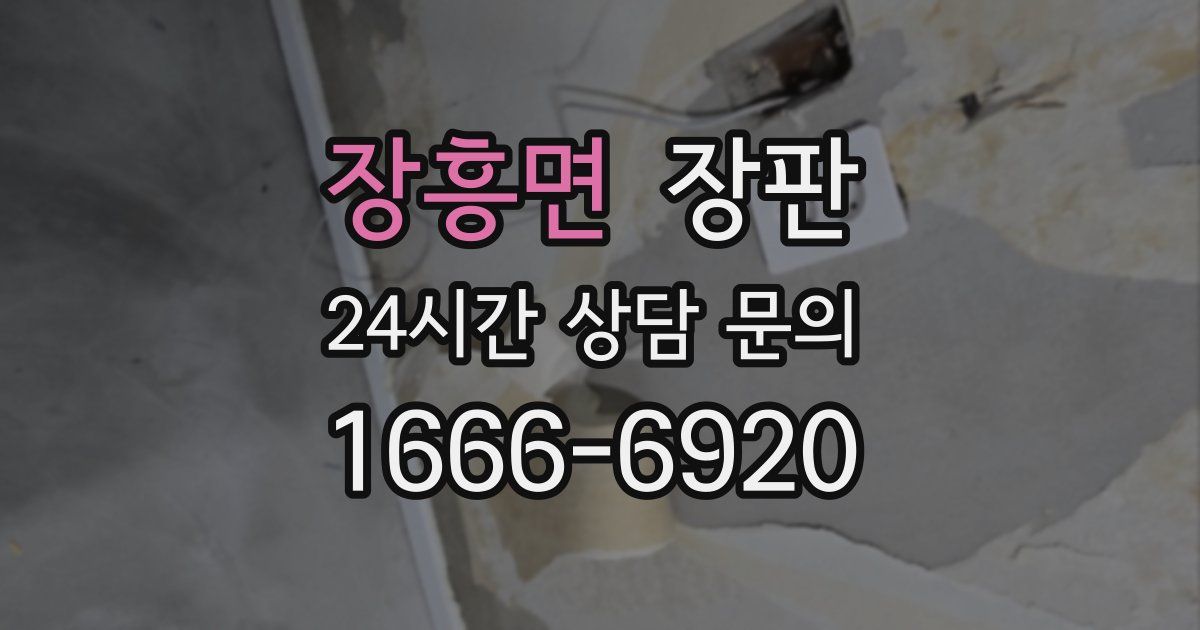 장흥면 장판