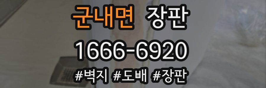 군내면 장판