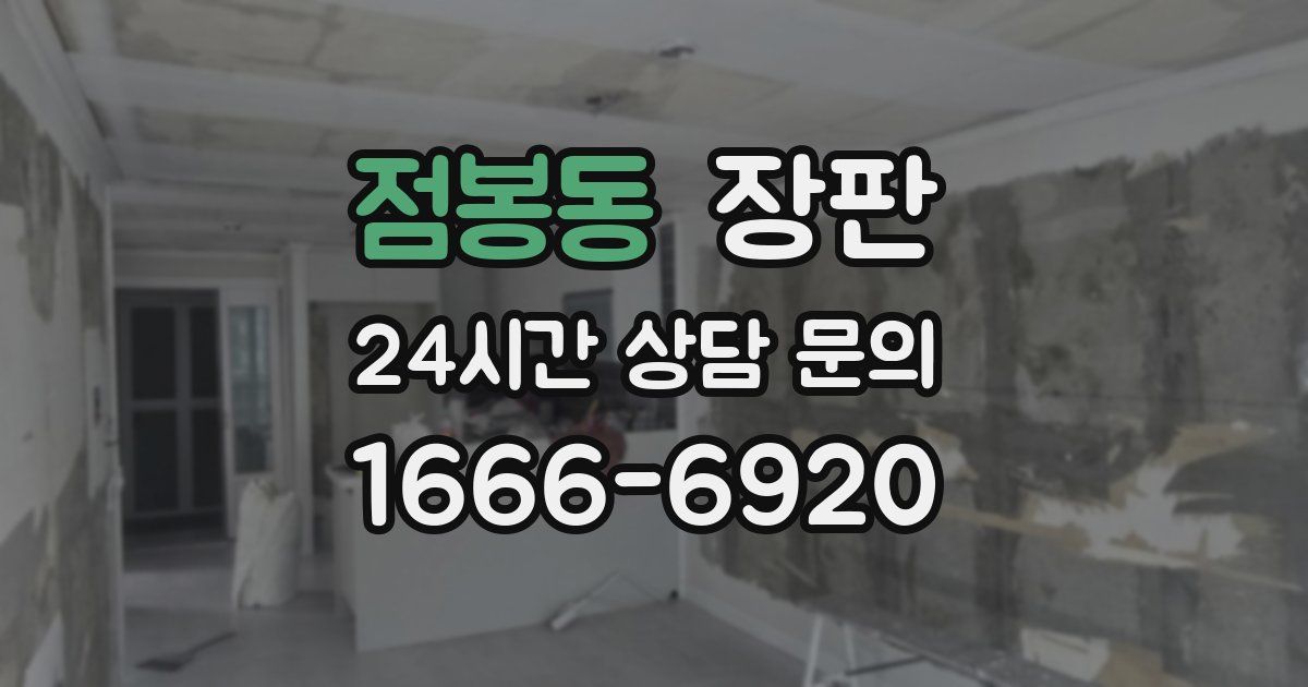 점봉동 장판