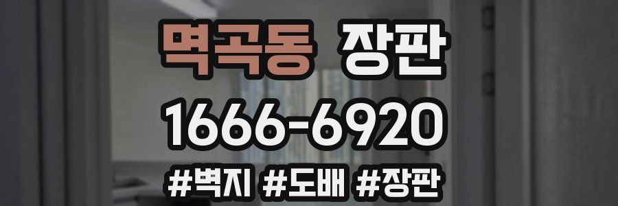 멱곡동 장판