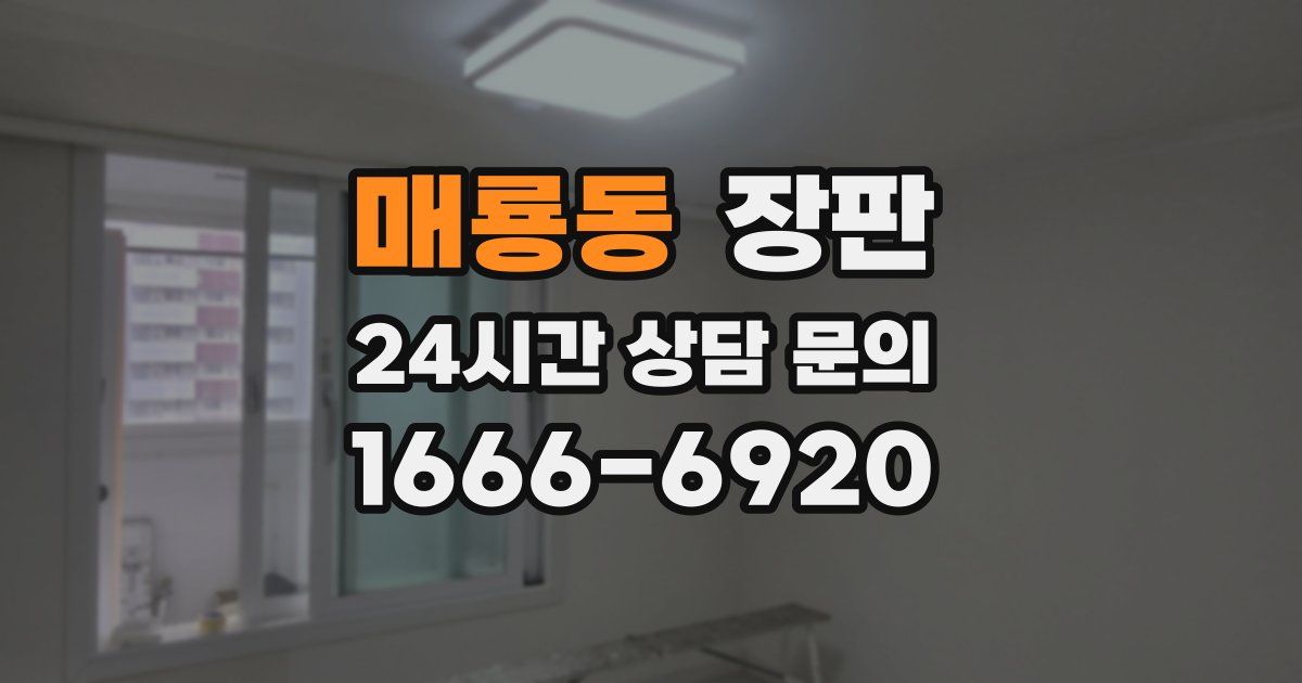 매룡동 장판