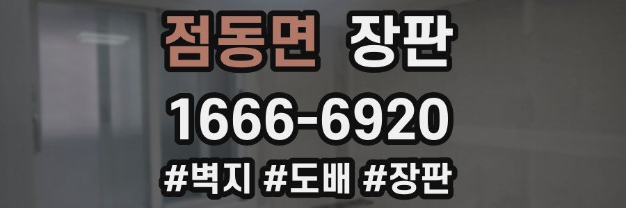 점동면 장판