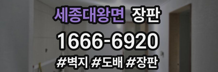 세종대왕면 장판
