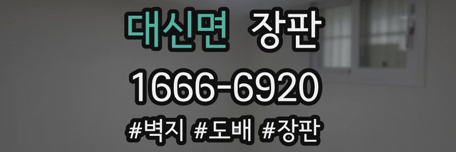 대신면 장판