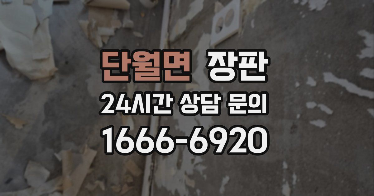 단월면 장판