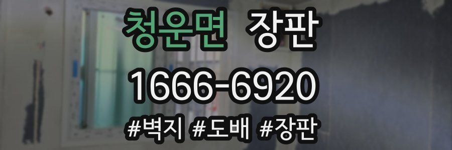 청운면 장판