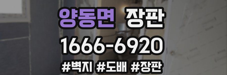 양동면 장판