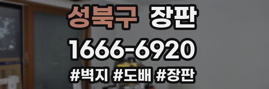 성북구 장판