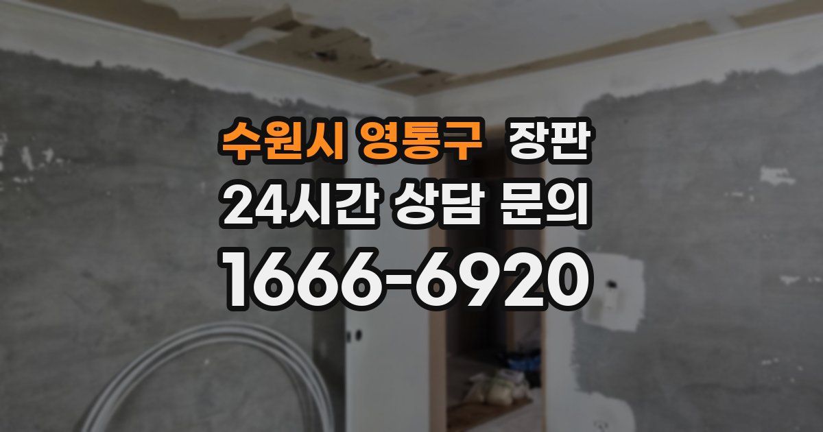 수원시 영통구 장판
