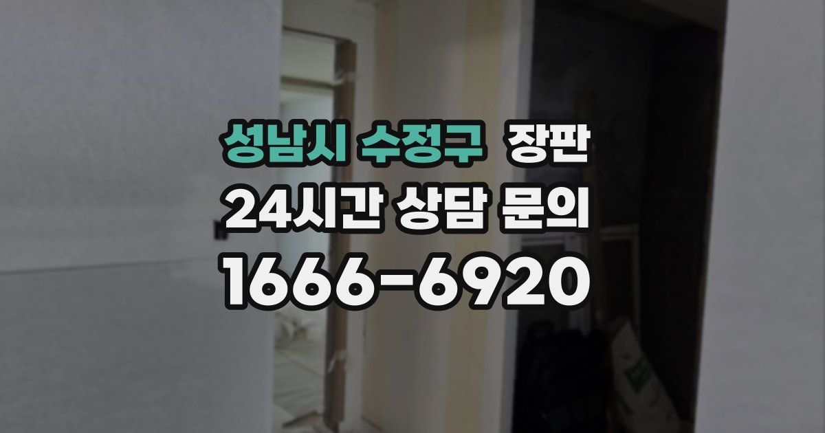 성남시 수정구 장판
