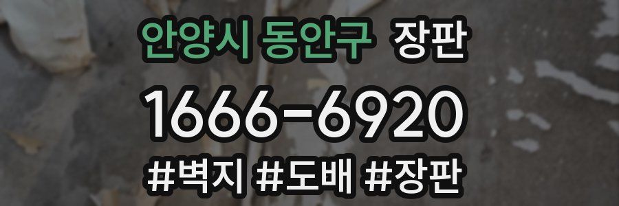 안양시 동안구 장판
