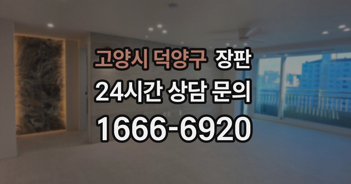 고양시 덕양구 장판