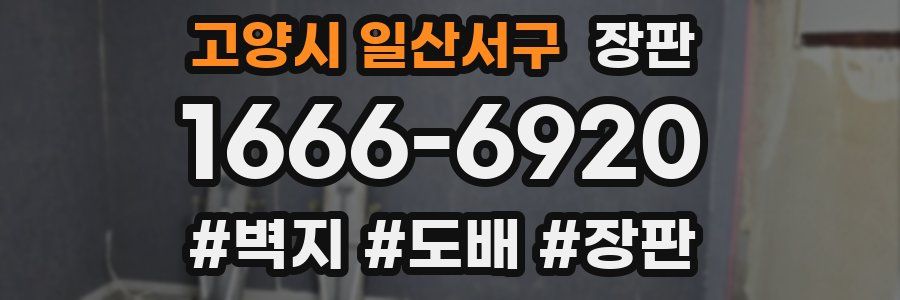고양시 일산서구 장판