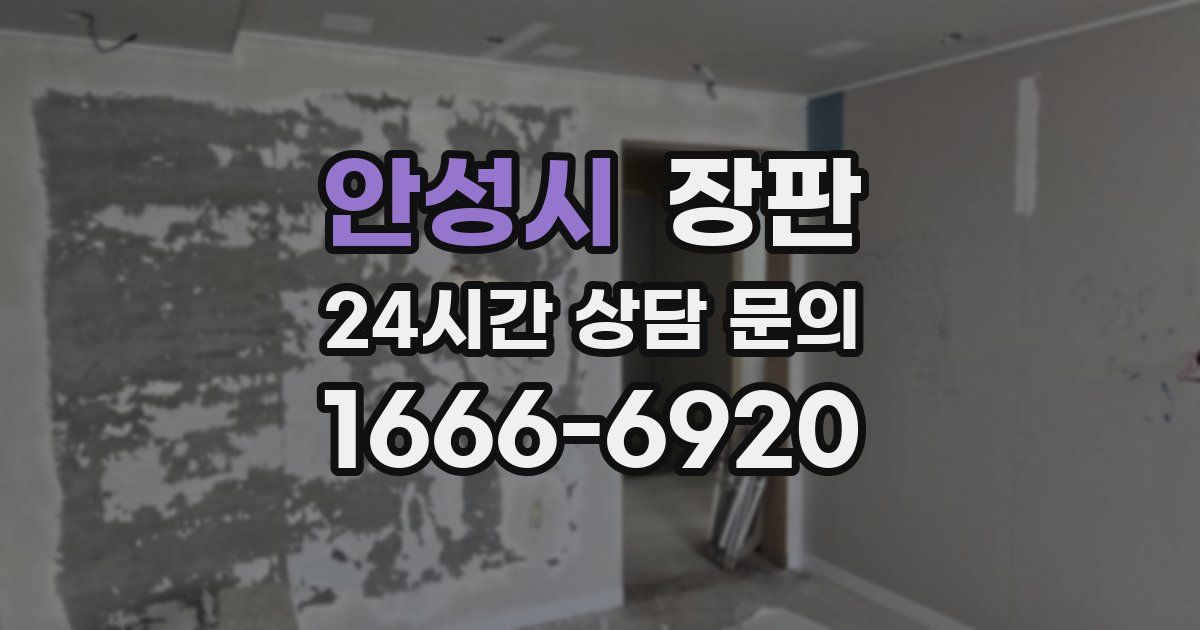 안성시 장판