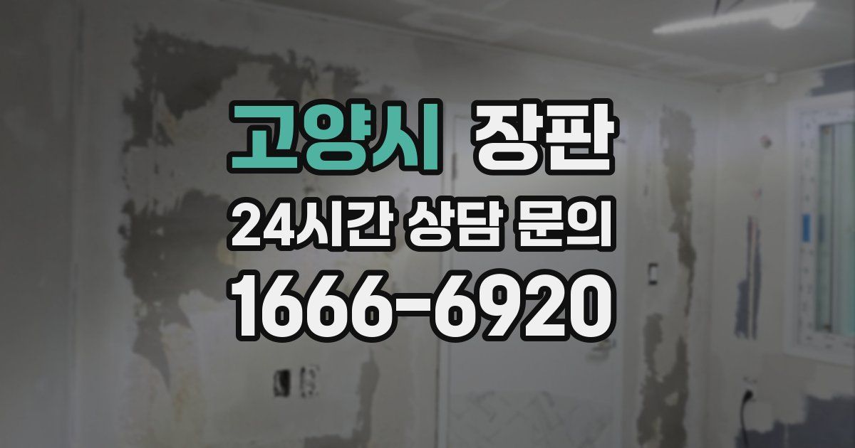 고양시 장판