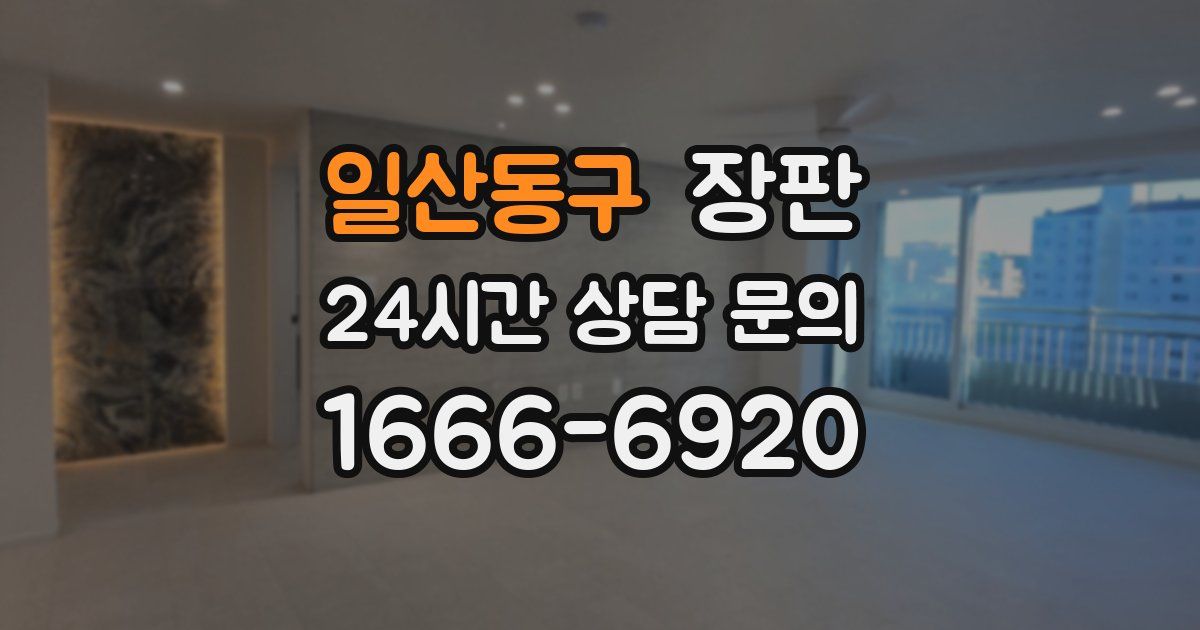 일산동구 장판