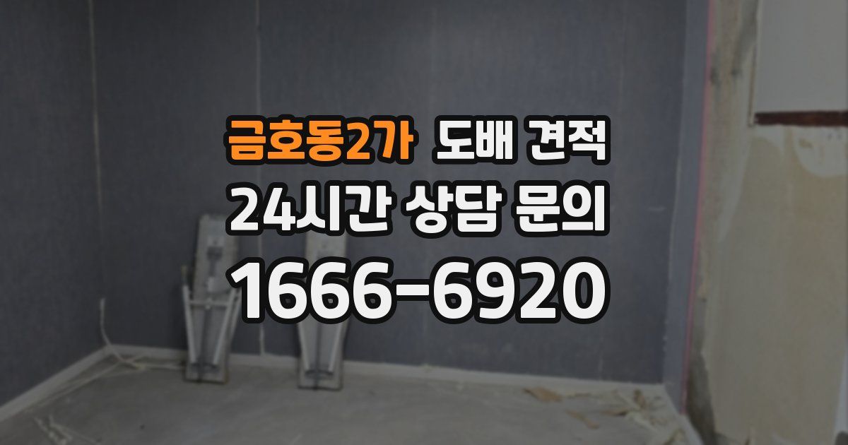 금호동2가 도배 견적