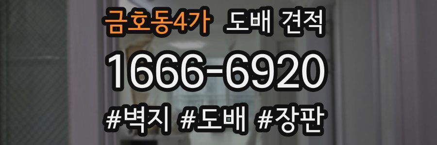 금호동4가 도배 견적