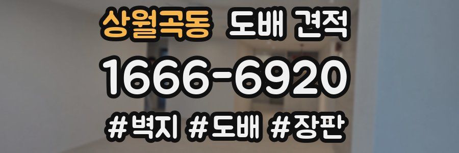 상월곡동 도배 견적