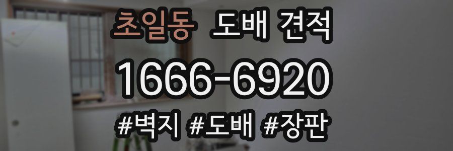 초일동 도배 견적