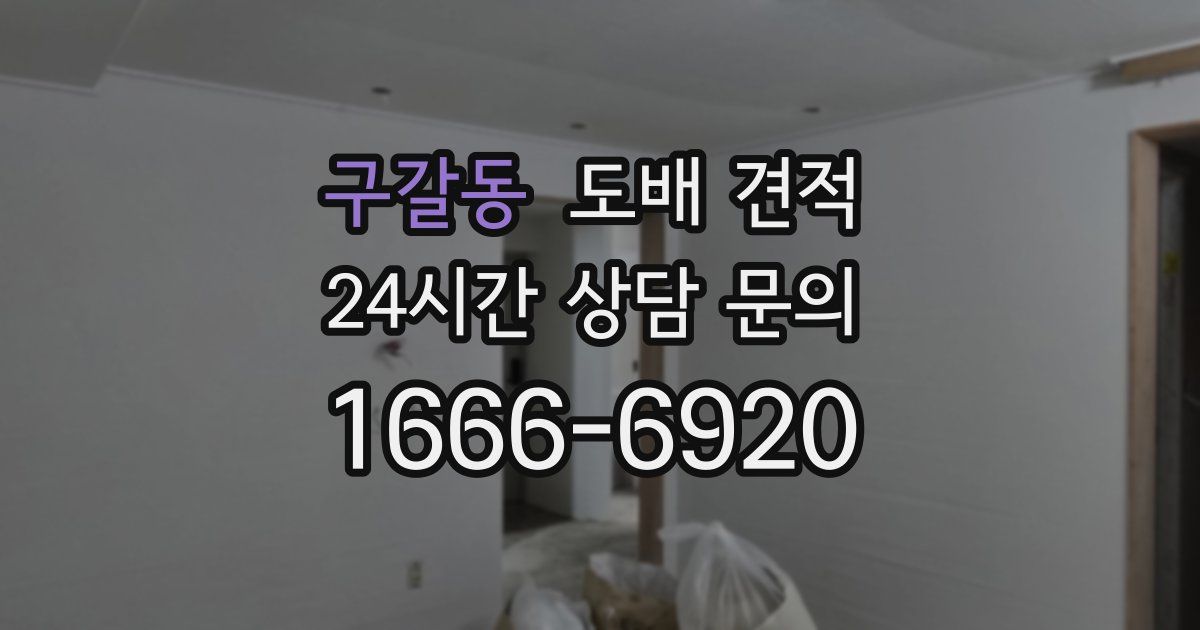 구갈동 도배 견적