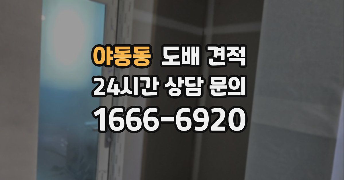 야동동 도배 견적